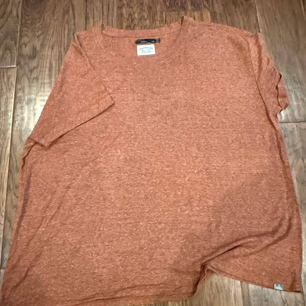 Prana Heathered Copper Short Sleeve Tee